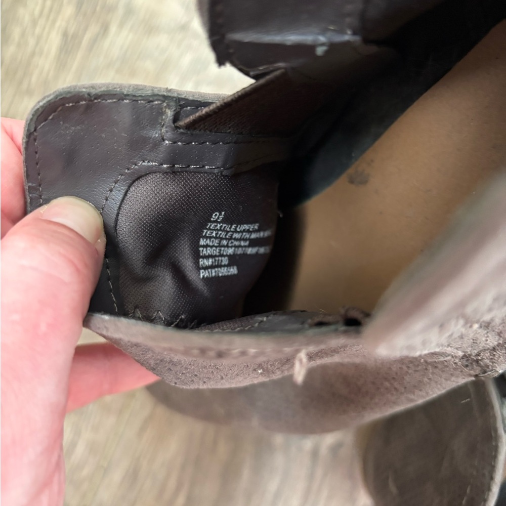 Target Gray Leather Booties - Picture 4 of 5
